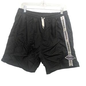 Vintage Umbro Shorts Men's Large Black Soccer Nylon Logo USA Shinny 90s